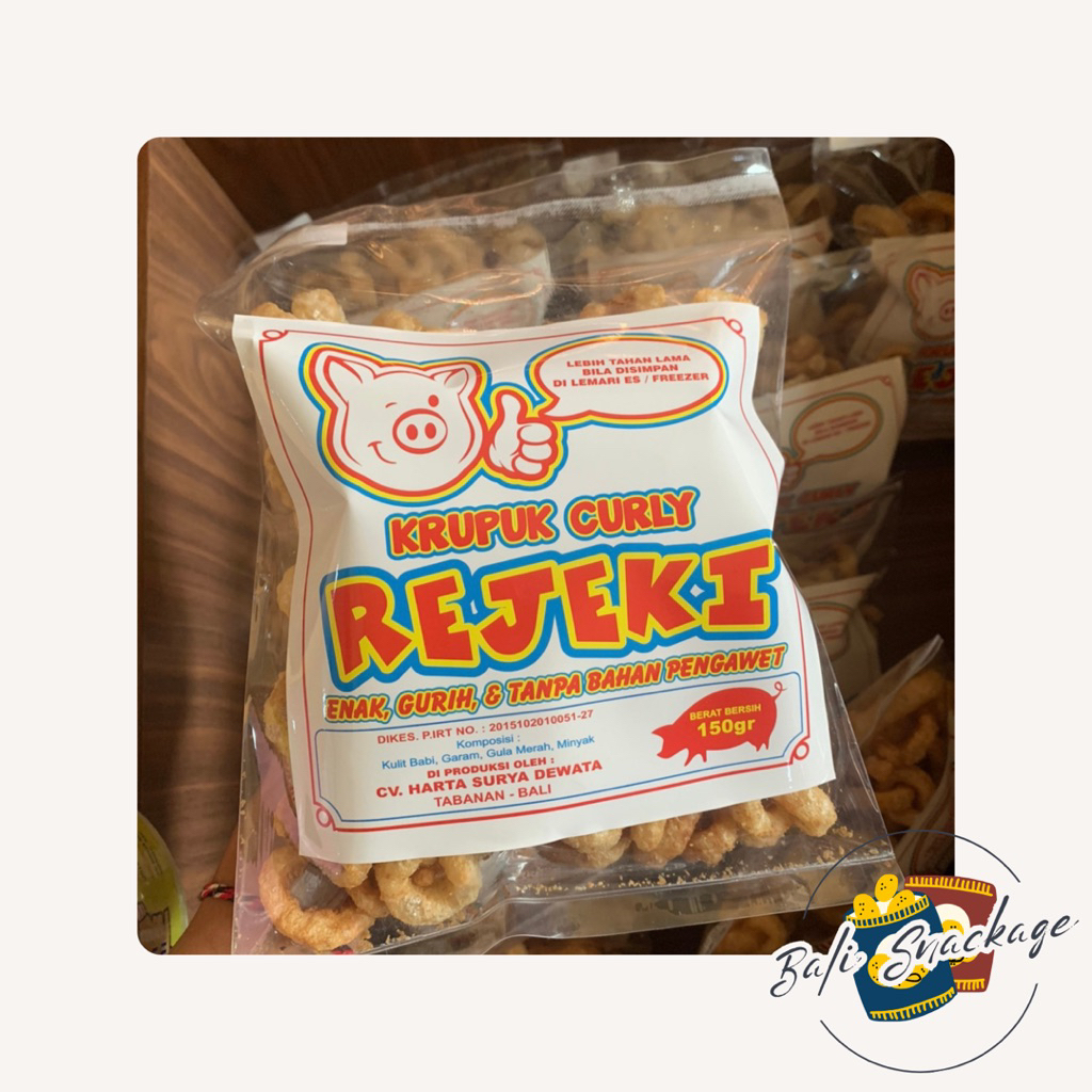 

Krupuk Babi Curly Rejeki 70gr 150g
