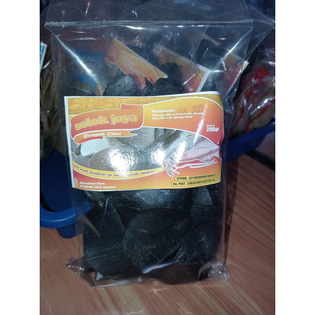 

Kerupuk cumi asli 200gr
