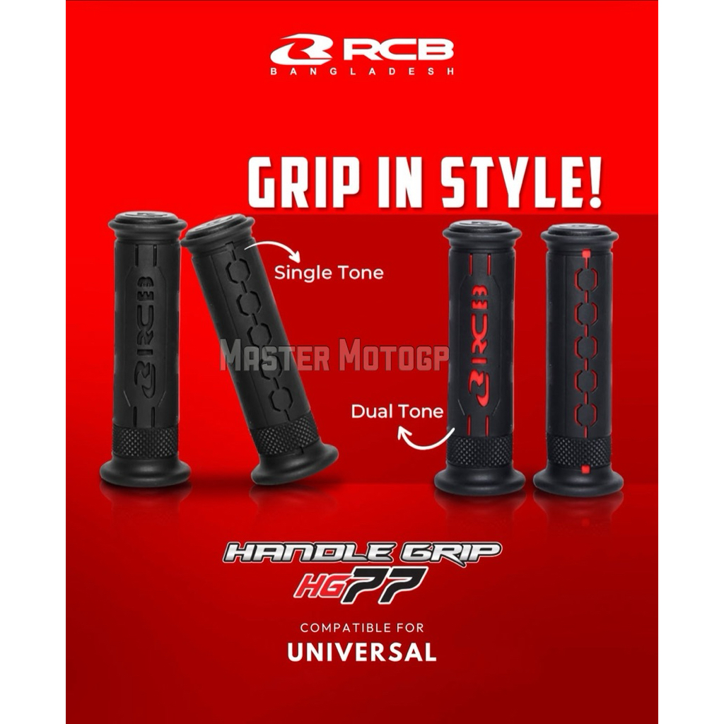 Grip HG77 racing boy Original Grip premium RCB HG77 Grip RCB  Black hitam Hand fat Racing boy Hand g
