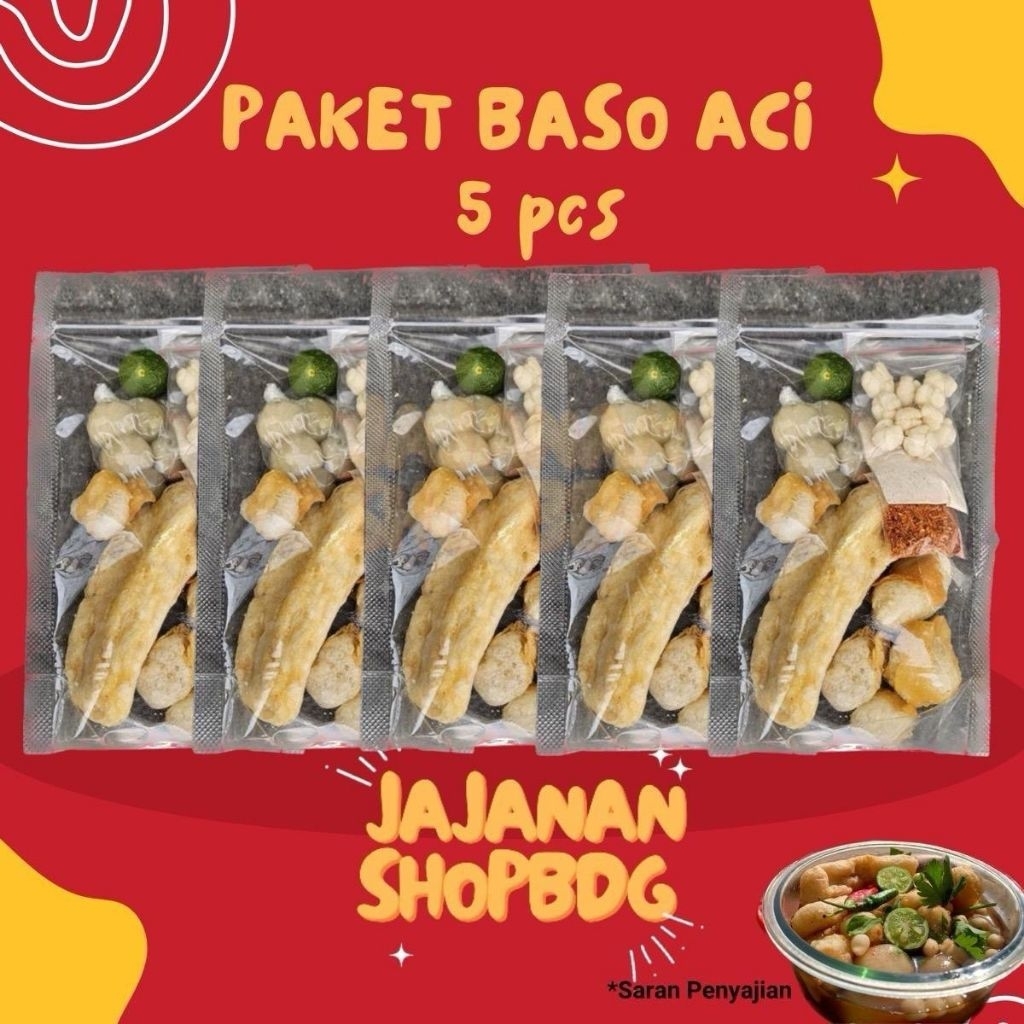 

Baso aci isi 5 bungkus / baso aci isi 5 pcs / baso aci 5 bungkus hemat / baso aci