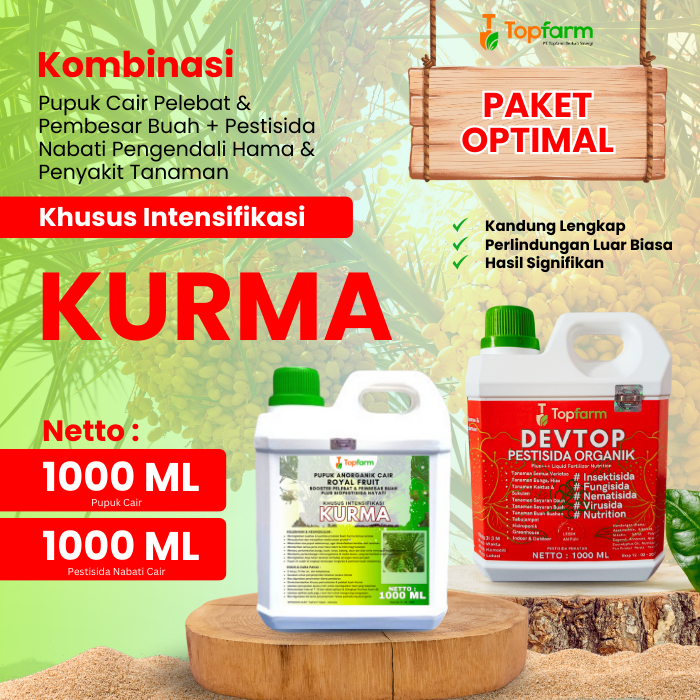 Pupuk Topfarm / Pupuk Kurma Terbaik / Pupuk Pelebat Pembesar Buah Kurma / Pupuk Pembesar Buah Kurma 