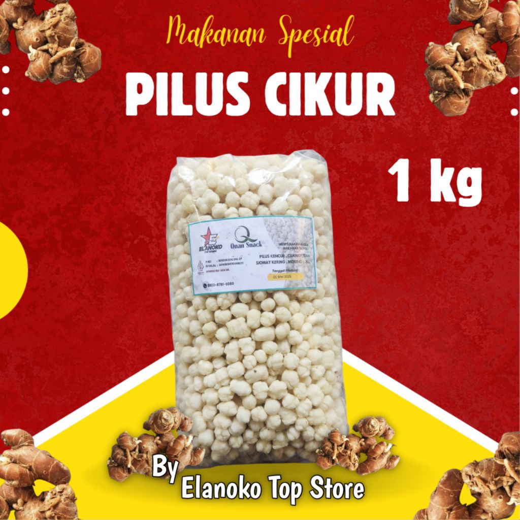 

waw pilus Kencur / tiktak cikur 1kg toping seblak, baso , cemilan tradisional