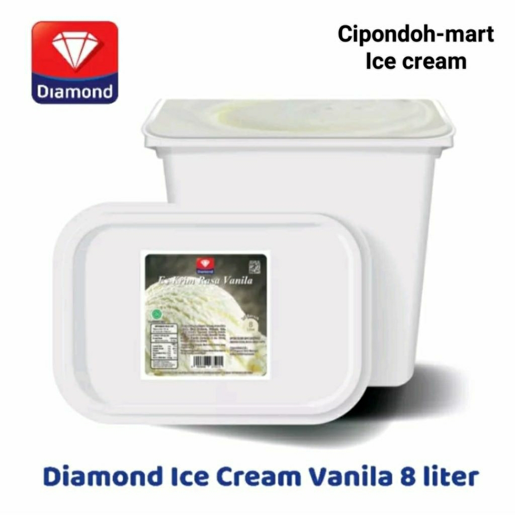 

ICE CREAM DIAMOND 8 Liter VANILLA, COKLAT, STRAWBERRY