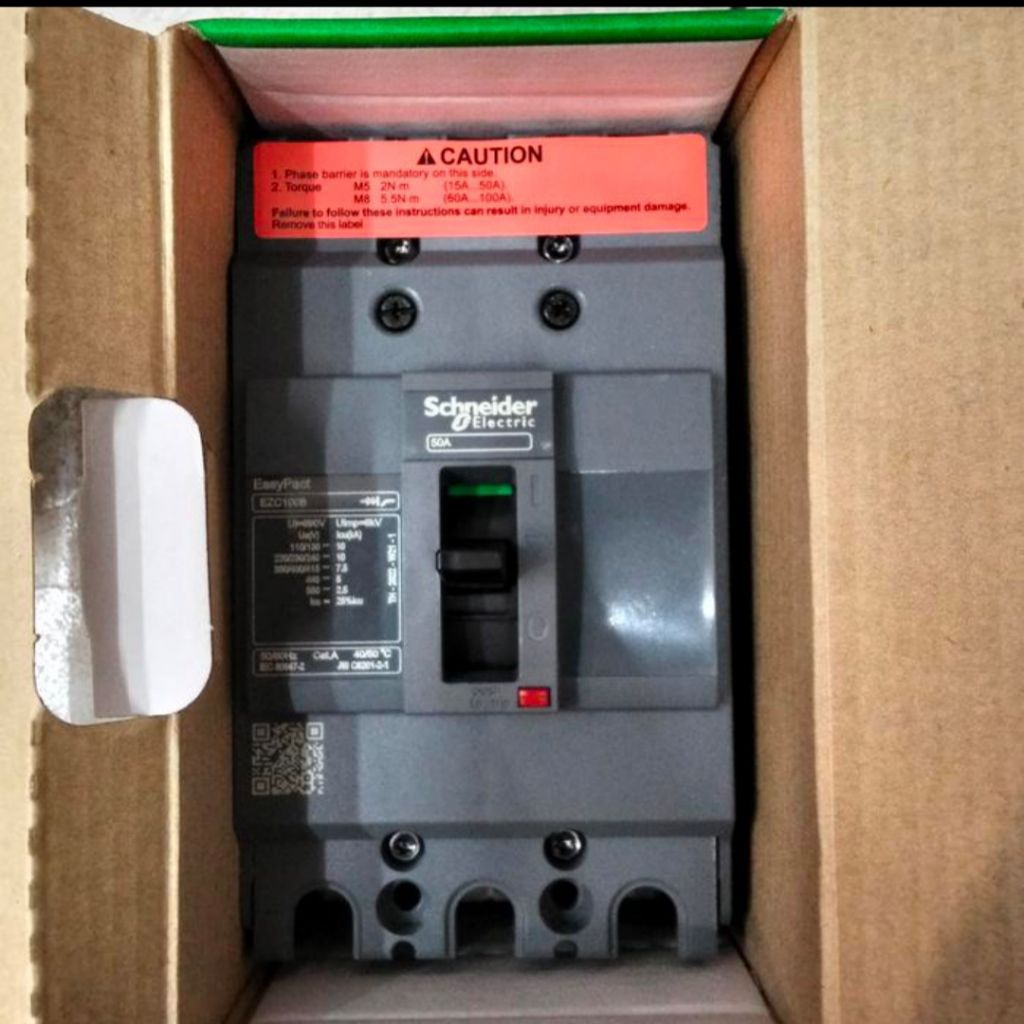 Schneider MCCB 3P 50A EZC100B