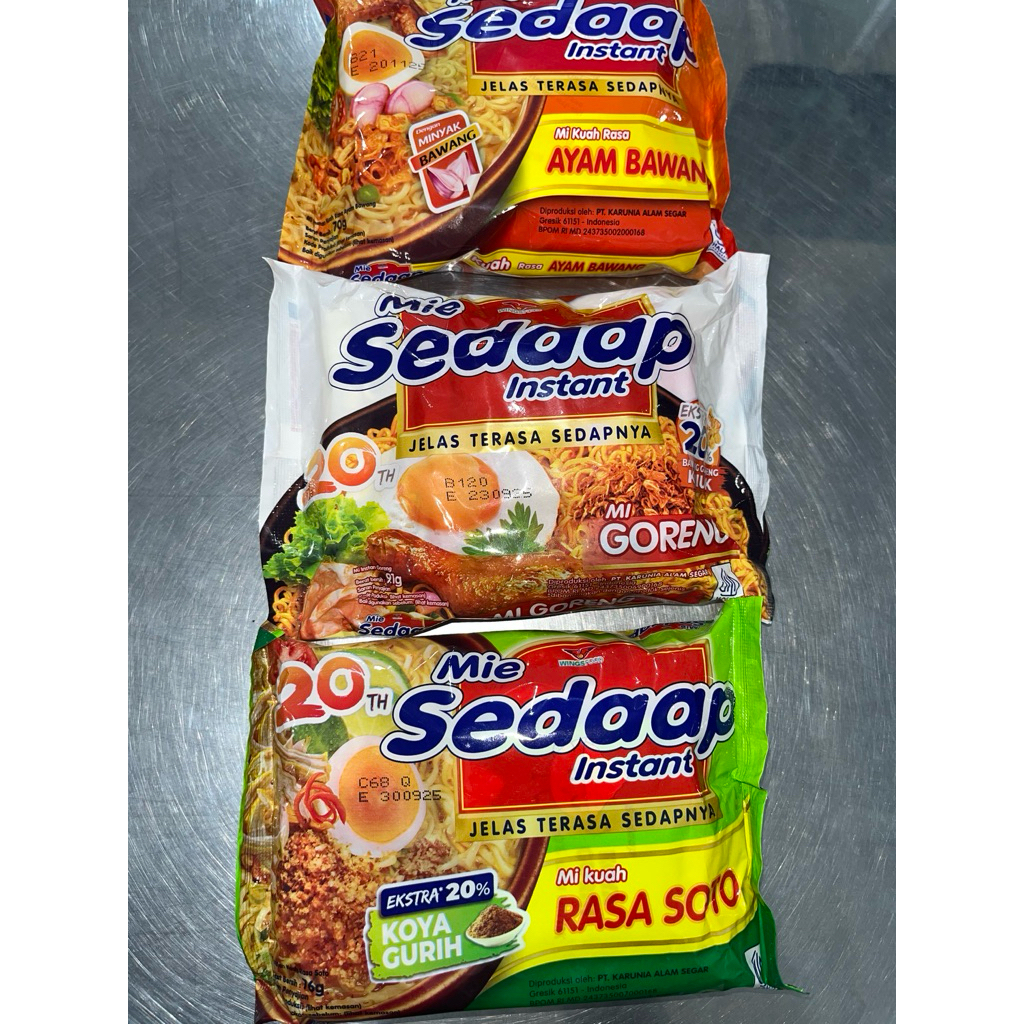 

MIE INSTAN SEDAAP GORENG-AYAM BAWANG-SOTO