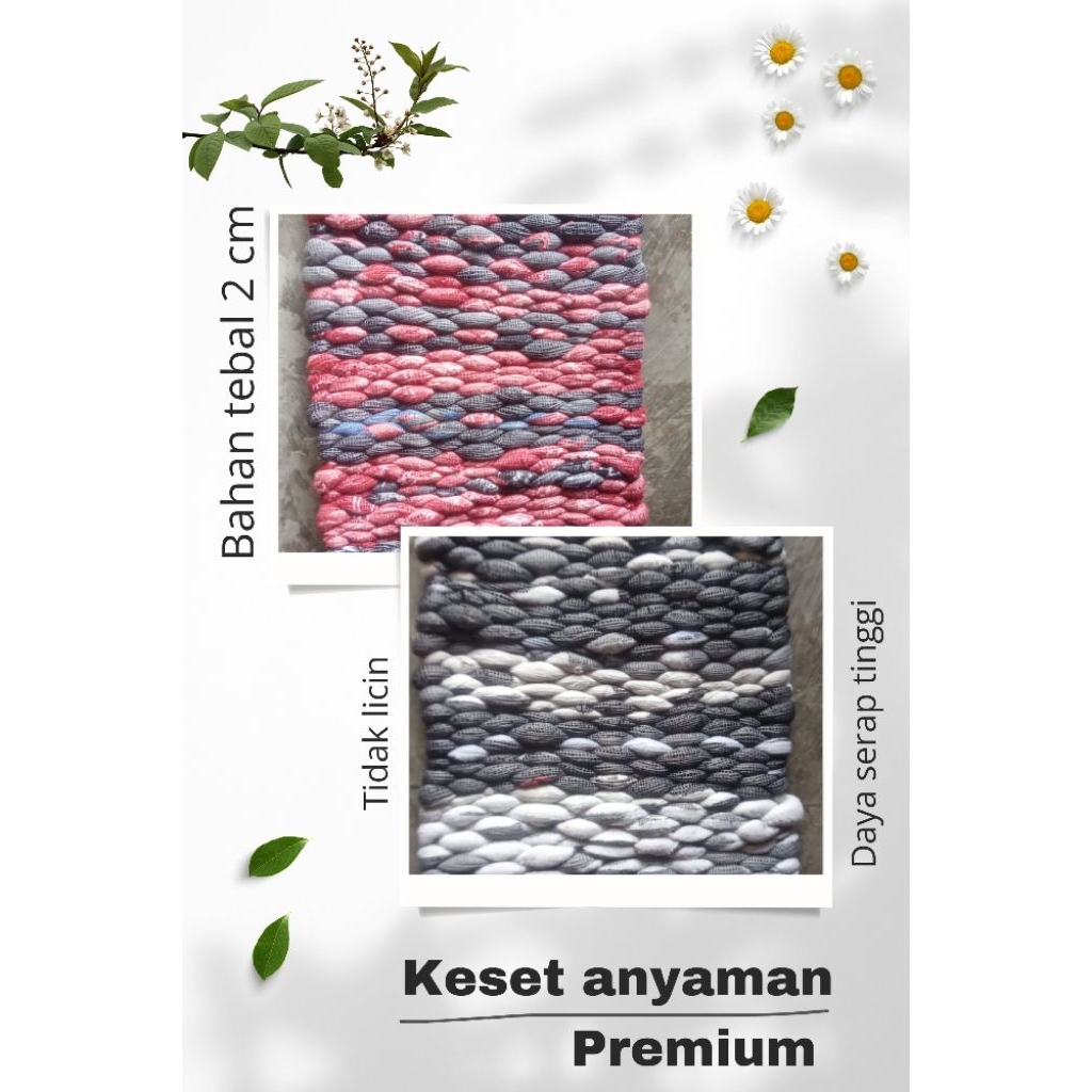 Keset Anyaman Tebal Premium, keset kamar mandi