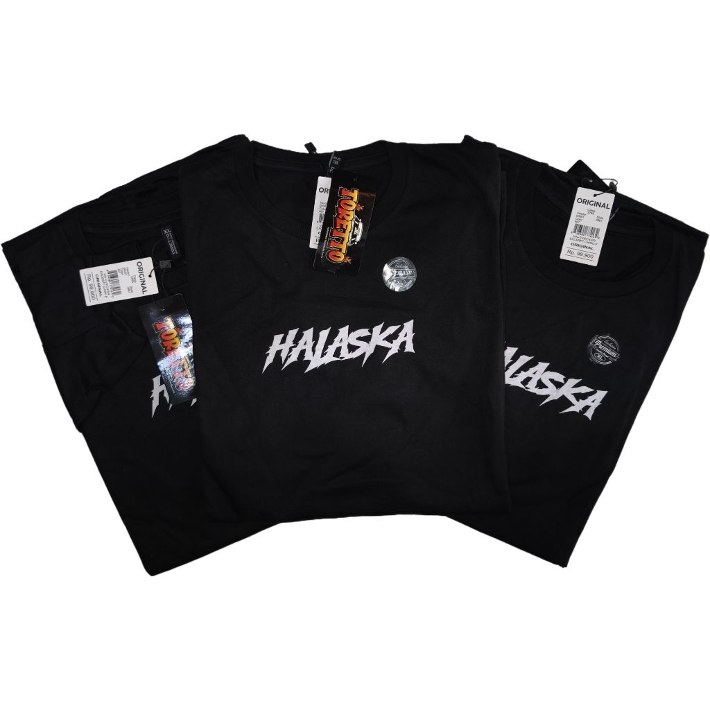 Kaos Lengan Panjang Distro TORETTO HALASKA Tiger – Streetwear Pria Hitam Keren dan Kaos Lengan Panja