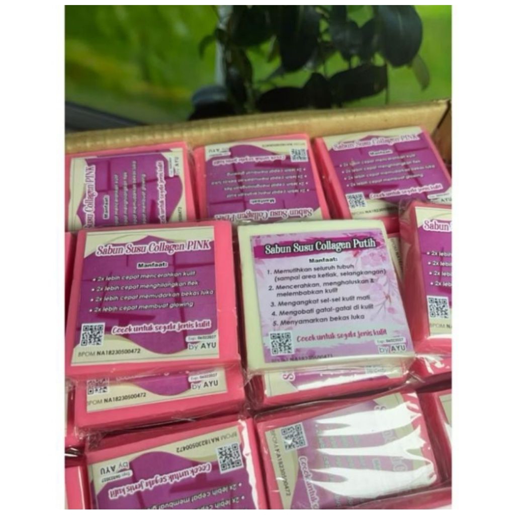 Sabun susu collagen pemutih badan