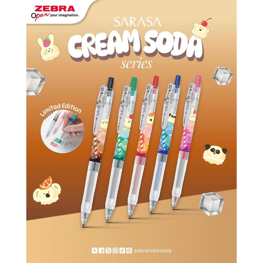 

Limited Edition!! Pulpen Zebra Sarasa Clip 0.5 Cream Soda