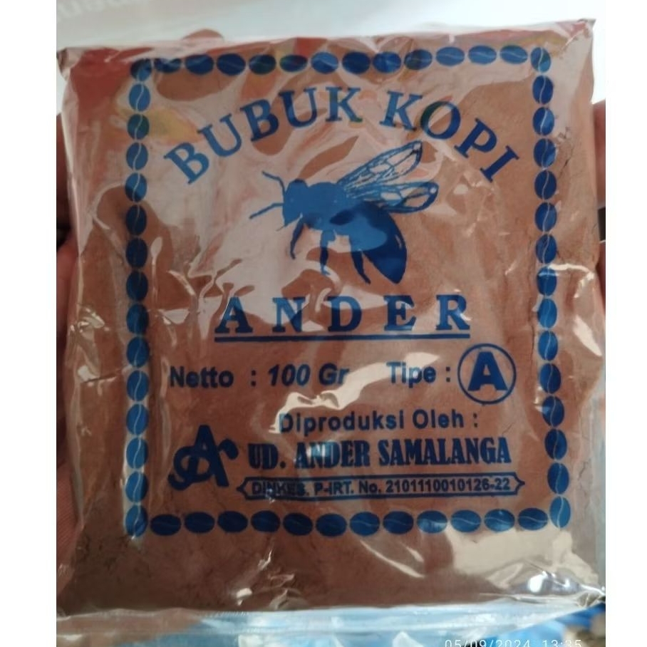 

BUBUK KOPI HALUS ANDER 100 gram