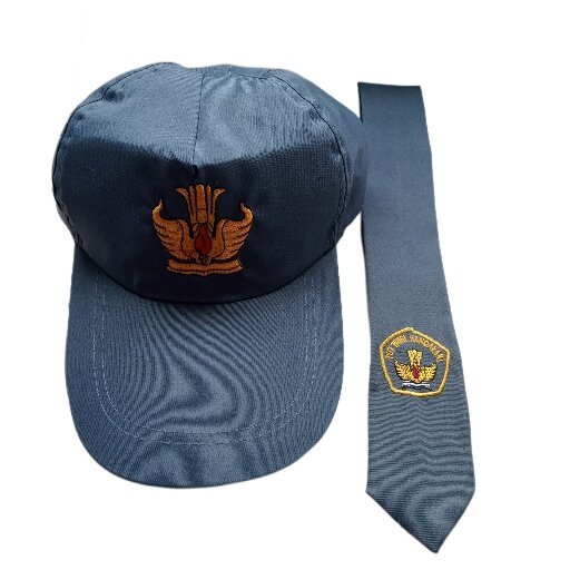 Atribut sekolah SMA topi sma abu dan dasi untuk laki-laki dan perempuan//topi sma abu//dasi sma