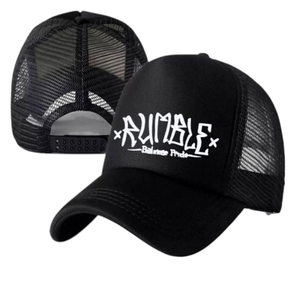 Topi truker jaring Rumble balensinne pride topi distro pria premium