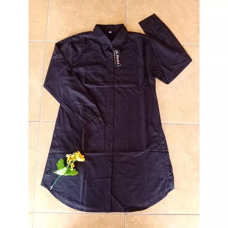 TUNIK HARA HITAM/TUNIK SANTRI/TUNIK POLOS/TUNIK KERJA