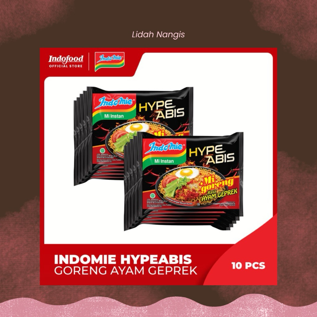 

Indomie Ayam Geprek 85gr - 1 Pak Isi 10 Bungkus | Pedas Mantap & Praktis