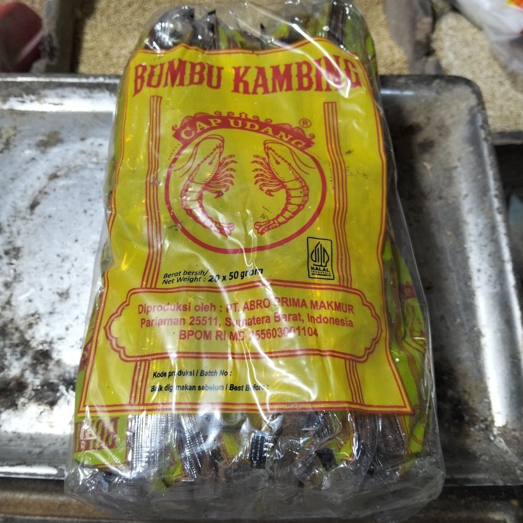 

BUMBU KAMBING CAP UDANG 1 pack isi 20 sachets