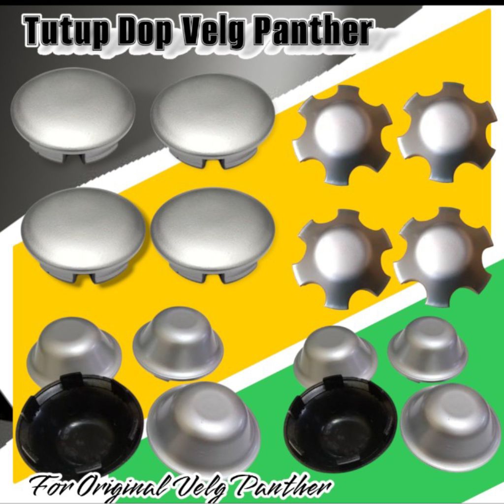 Dop tutup velg mobil Ring 14 15 Phanter Hi-grade harga 1 set isi 4 pcs Wheeldop Mobil Panther Tutup 