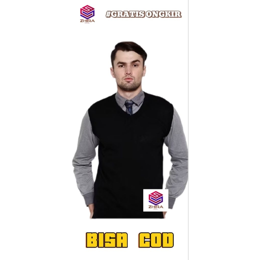 Vest Rajut Model Polos Seragam Sekolah SD SMP SMA Premium
