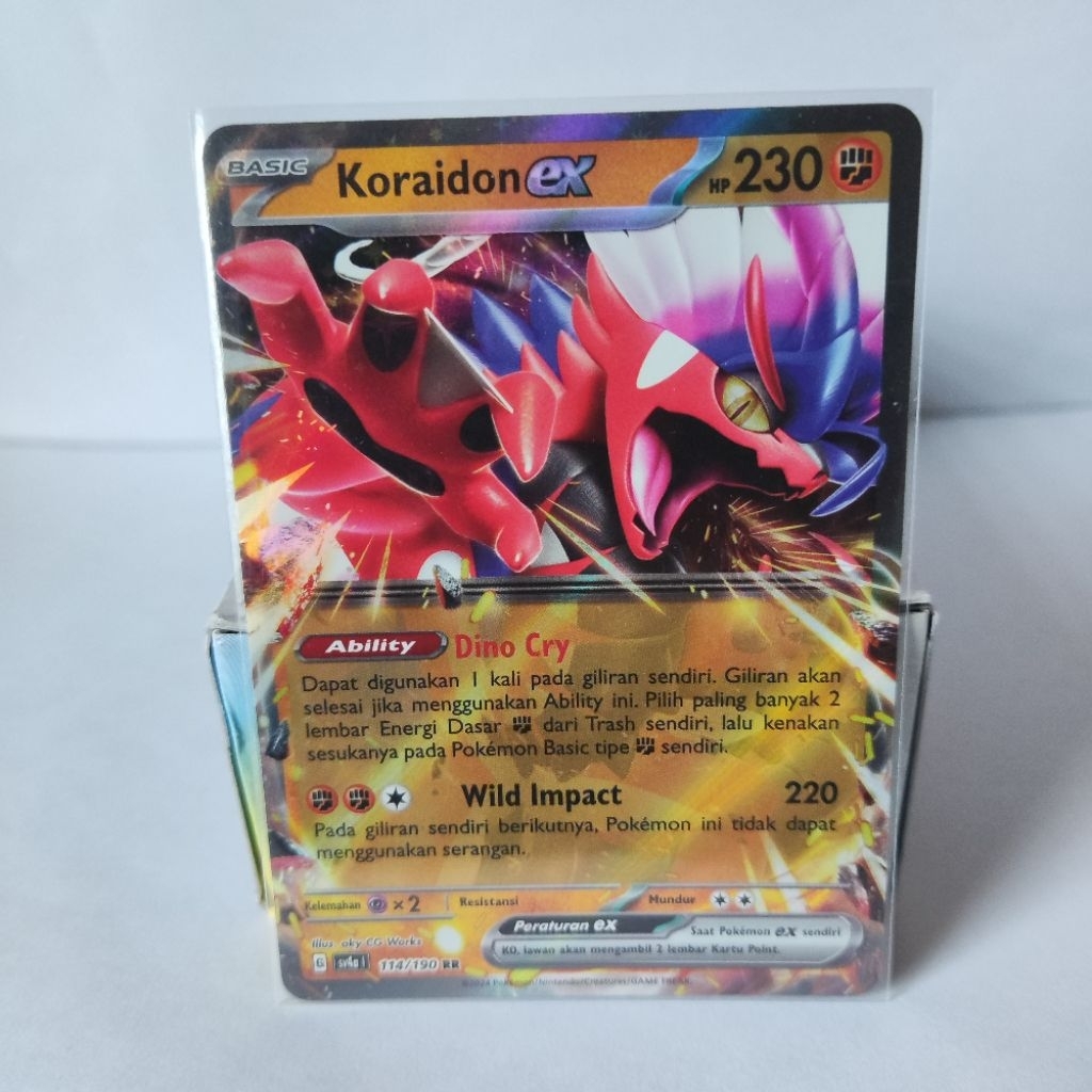 Koraidon Ex RR sv4a 114/190 Pokemon TCG Indonesia