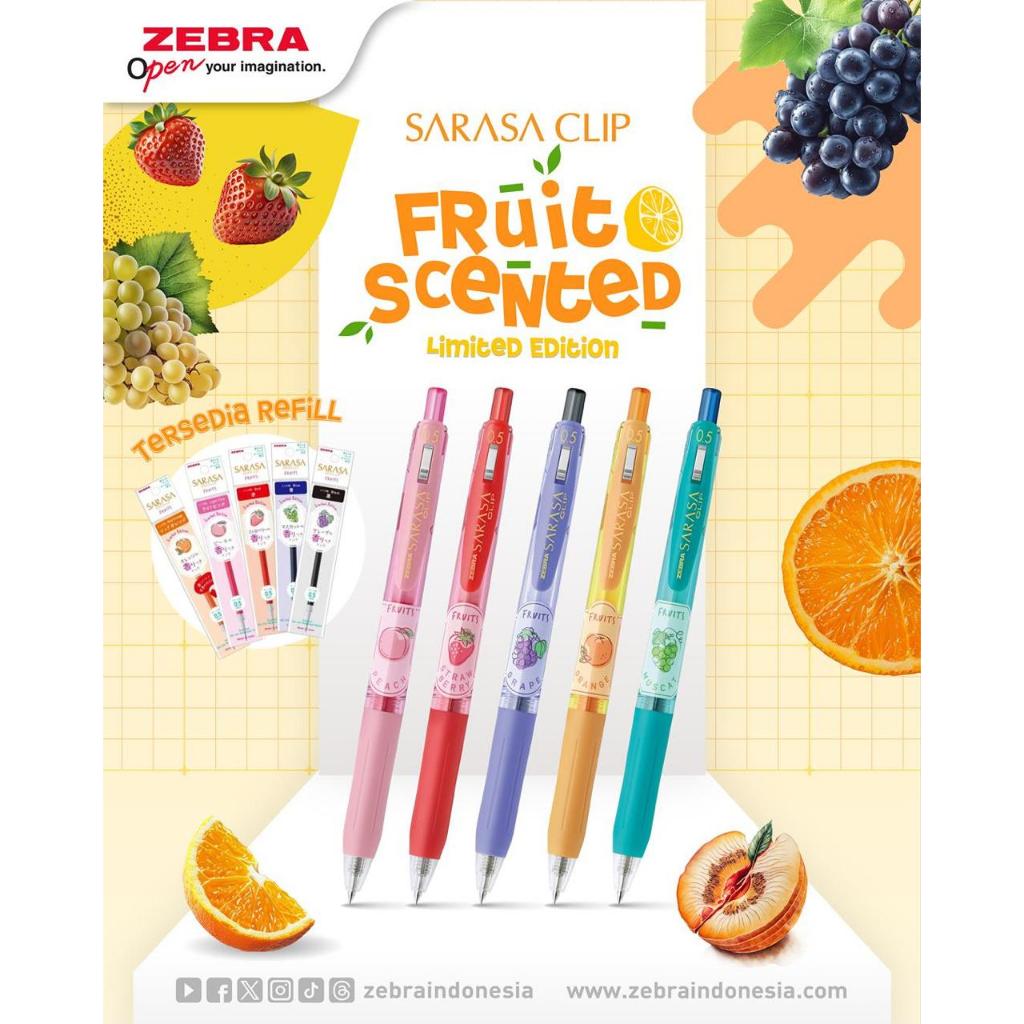 

Zebra Sarasa Clip Fruit Scented Limited Edition 0.5