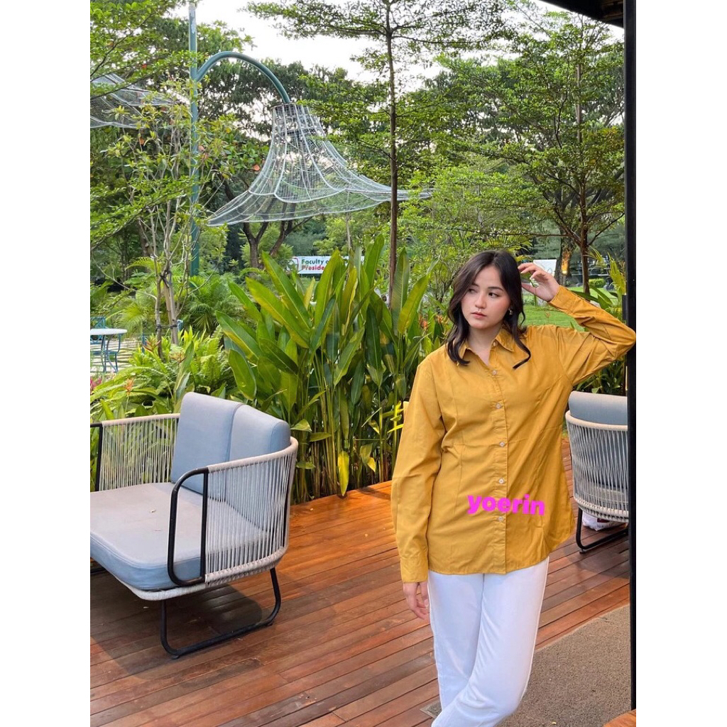 Kemeja Wanita Basic KEKINIAN - Bahan Katun Toyobo Fodu Premium       #kemejawanita #toyobo #fodu #ka