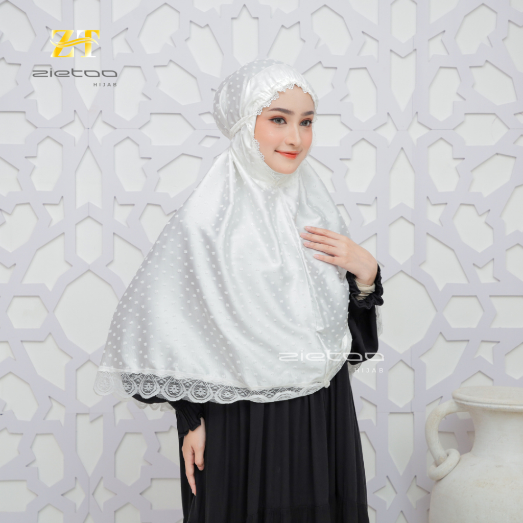 Zietoo.hijab Bergo Instan Bahan Armany Silk Premium Kerudung Instan Lembut Motif Cantik
