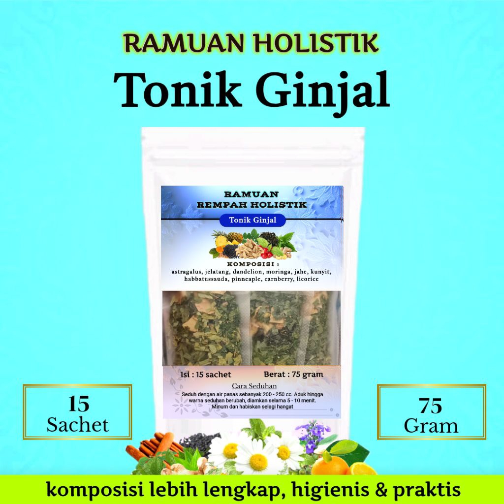 

Ramuan Holistik TONIK GINJAL - Membantu Meningkatkan Fungsi Ginjal, Cegah Gagal Ginjal & Batu Ginjal