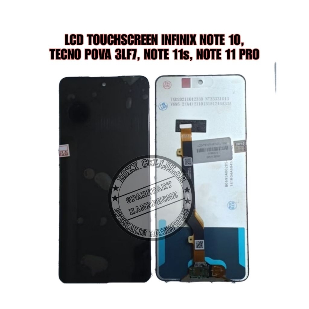 LCD TOUCHSCREEN INFINIX NOTE 10 TECNO POVA 3LF7 NOTE 11S NOTE 11 PRO ORIGINAL