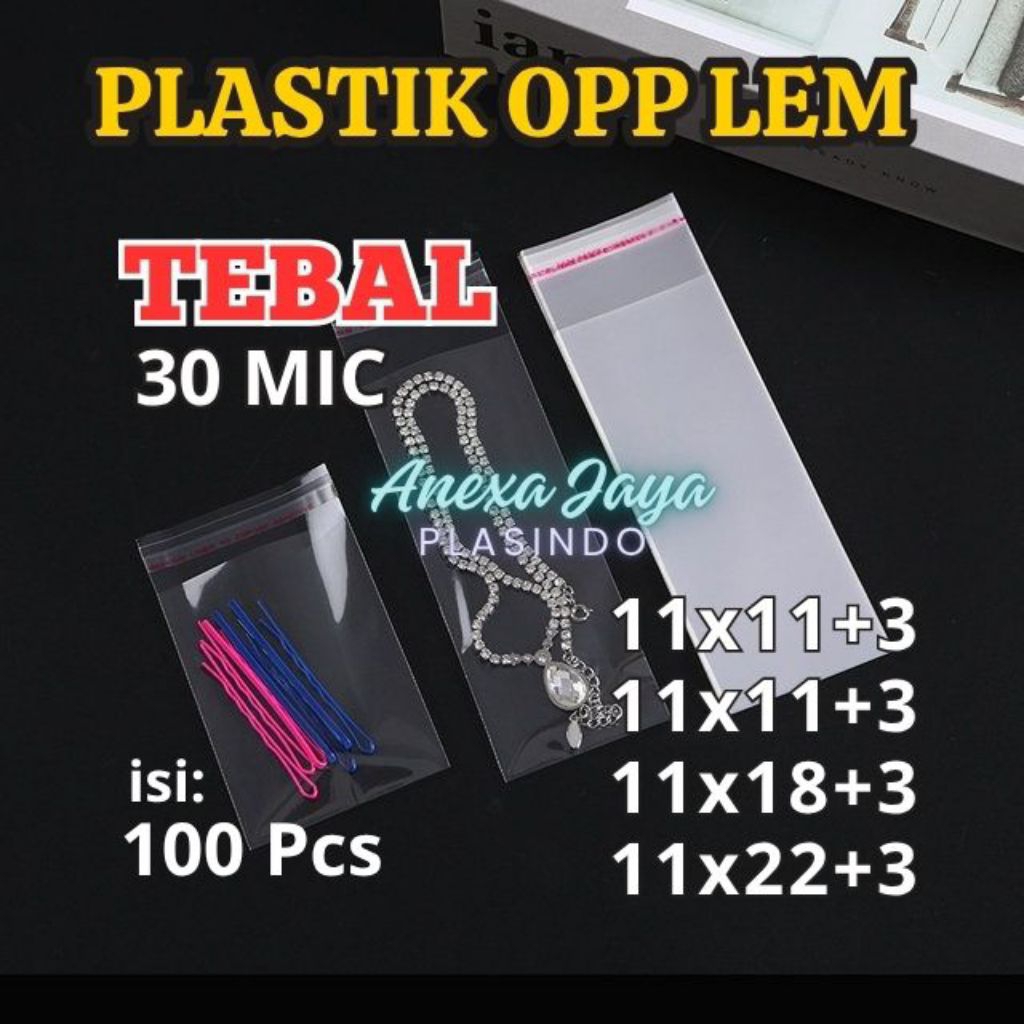 

PLASTIK OPP LEM LEBAR 11 CM TEBAL 30 MICRON