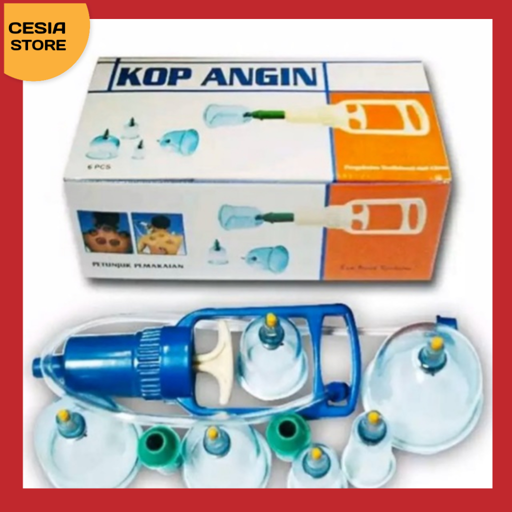 [ CS ] Kop Angin Set Alat Bekam isi 6 Tabung Cop Alat Terapi Kesehatan Tradisional