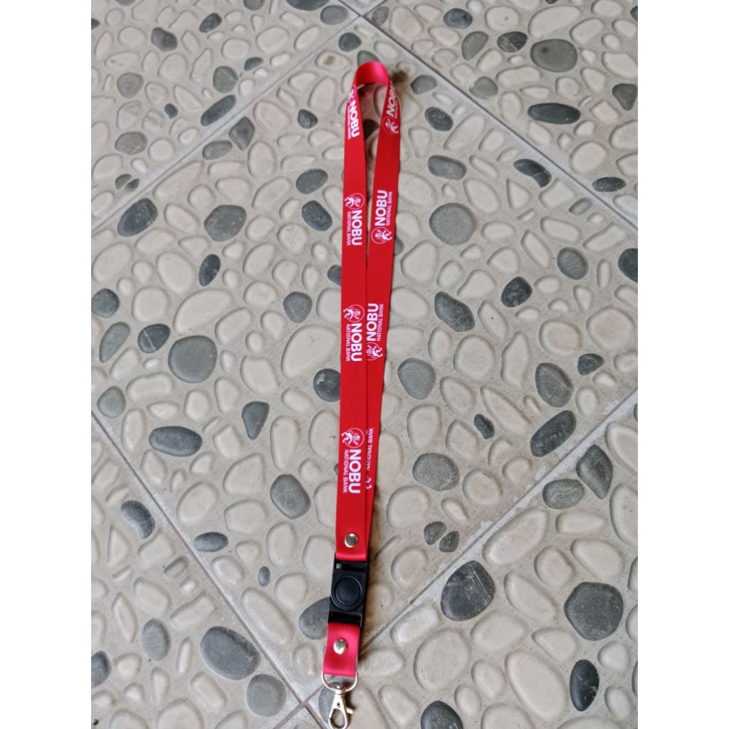 

NOBU bank lanyard tali id card layer