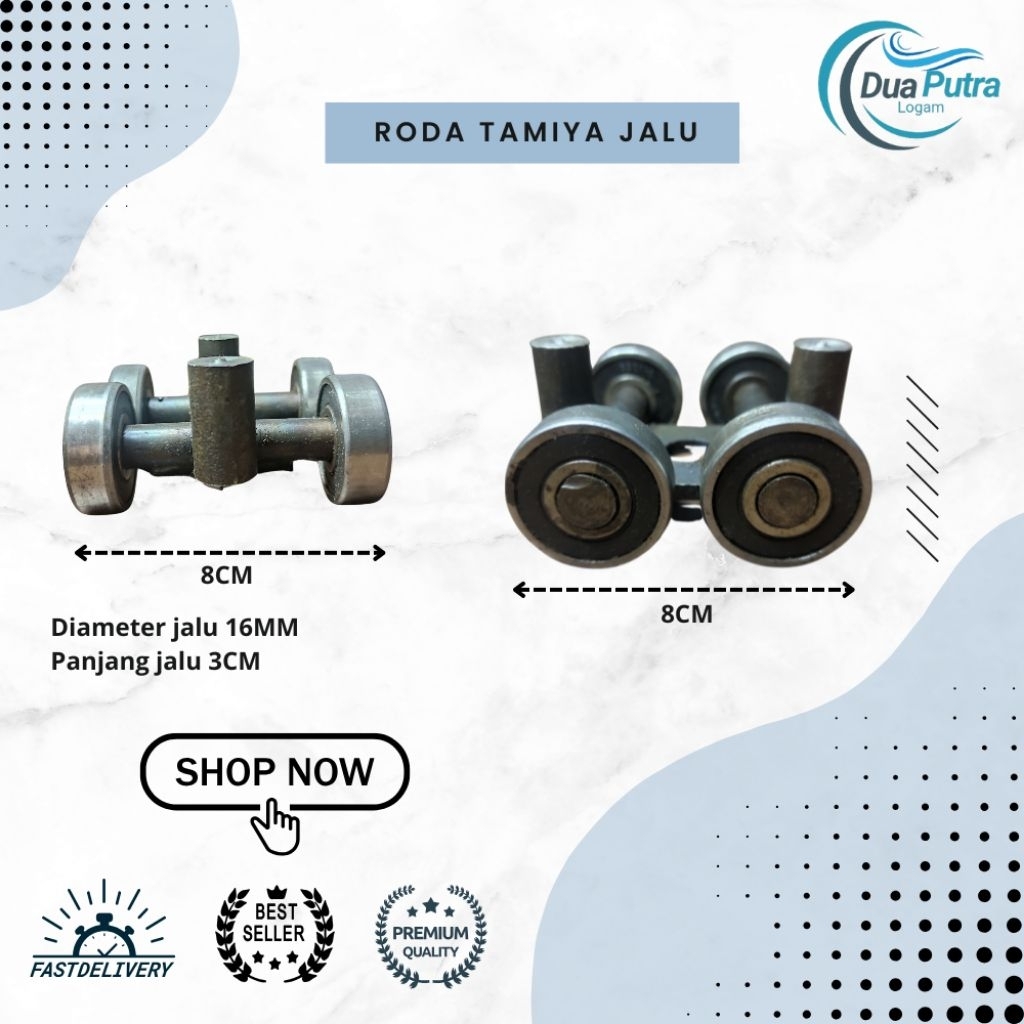 Roda Pintu Geser Bearing Tamiya Jalu