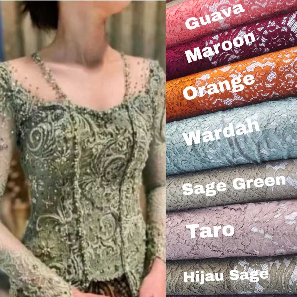 KAIN BROKAT SEMI FRANCIS CORNELI BAHAN KEBAYA LEMBUT