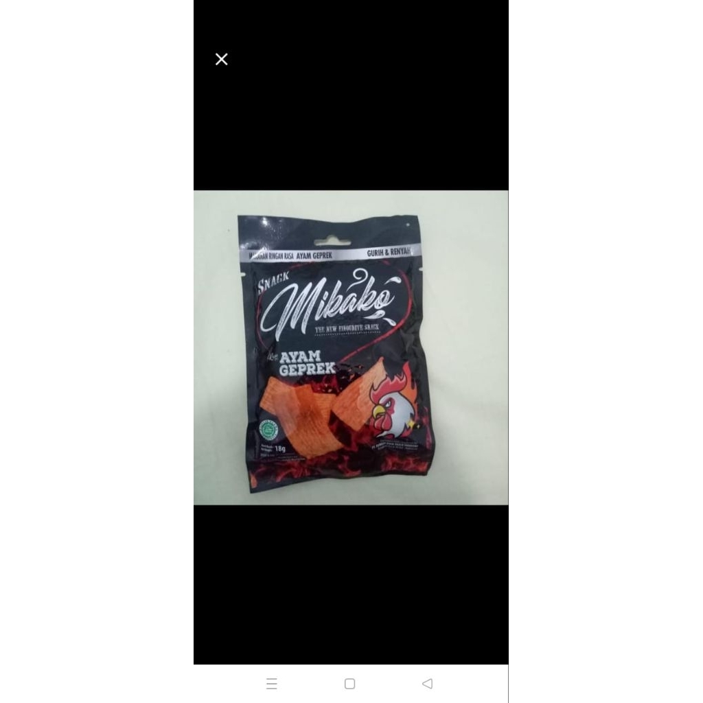 

snack mikako rasa ayam geprek 18gr
