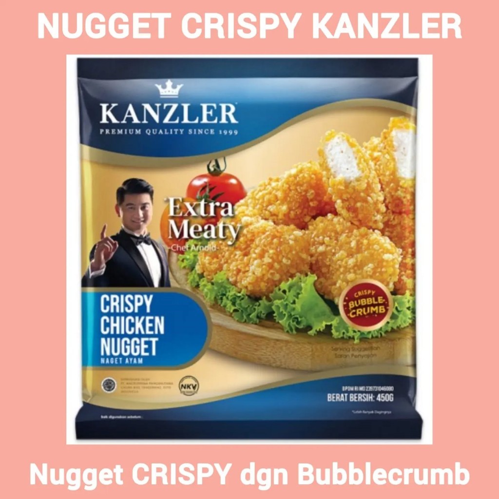 

Kanzler Crispy Chicken Nugget 450gr / Nugget Crispy Kanzler