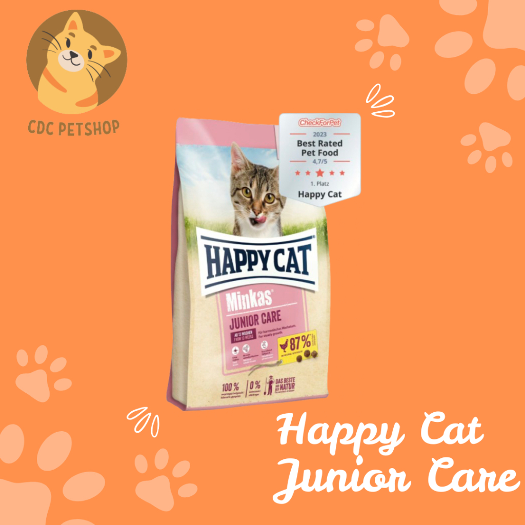 HAPPY CAT MINKAS JUNIOR CARE 10KG FRESHPACK/CAT FOOD/HAPPYCAT/MAKANAN KUCING 10Kg 10 Kg