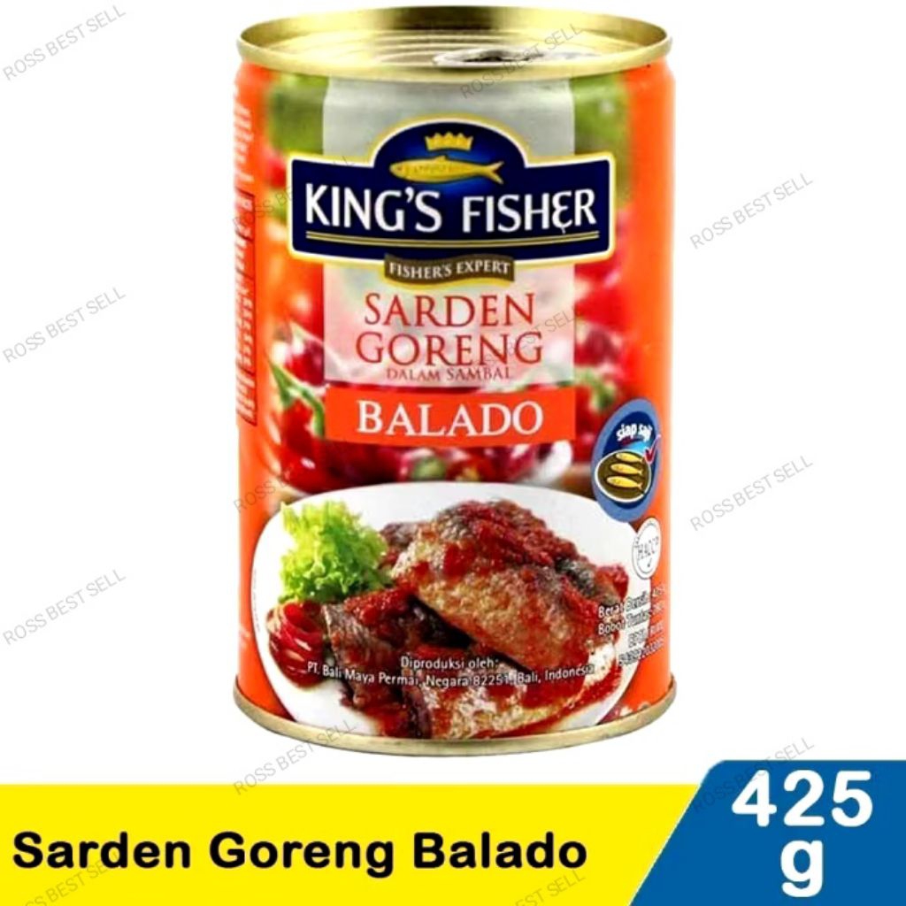 

King's Fisher Sarden Balado 425g dan 155gr