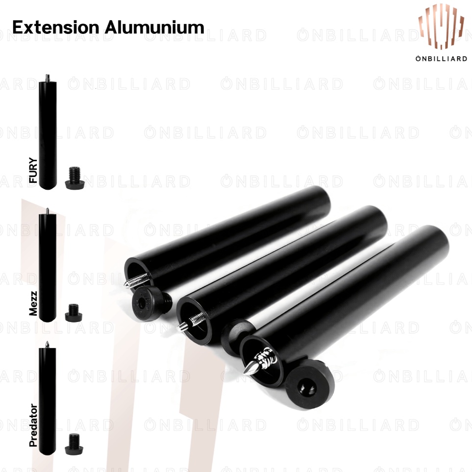 KODE R63S PREDATOR MEZZ FURY Extension Alumunium Extender Billiard 2 3 4 5 6 7 8 9 1 Inch Inci Inclu
