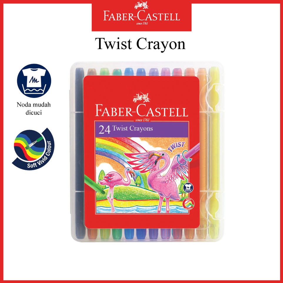 

KODE K75L Twist Crayon Faber Castell 24 Warna Krayon Putar Untuk Mewarnai