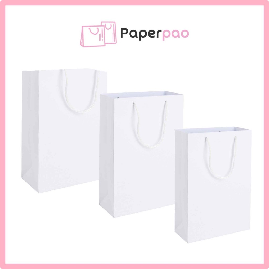 

PAPERPAO - Paper Bag Polos Goodie Hampers Tas Kantong Kertas Ulang Tahun Paperbag Polos Paper Bag Simpel Elegan