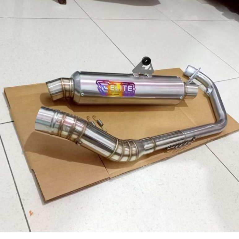 knalpot Supra gtr 150 model jenong panjang 30 cm knalpot racing Supra gtr 150 knalpot Honda Supra gt