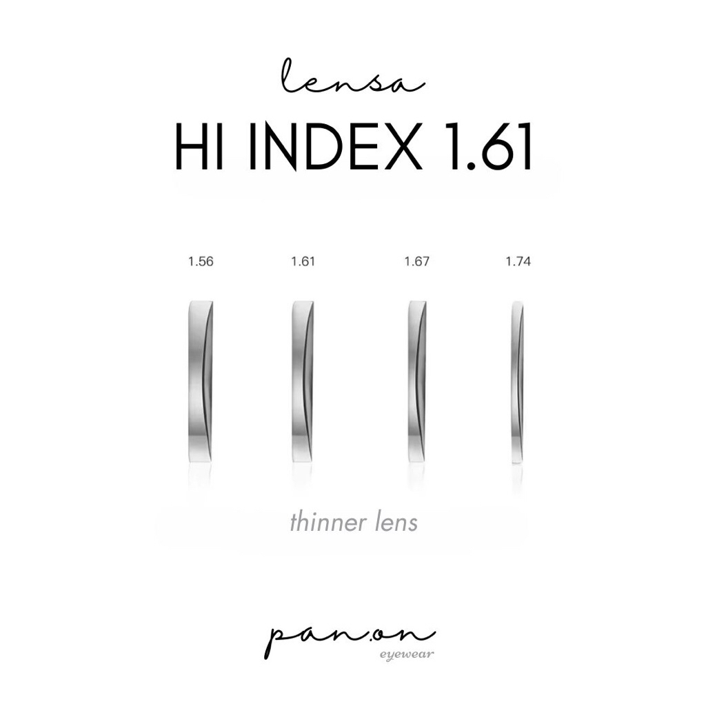 PAN.ON Eyewear • Lensa HI Index 1.61 - thinner lens