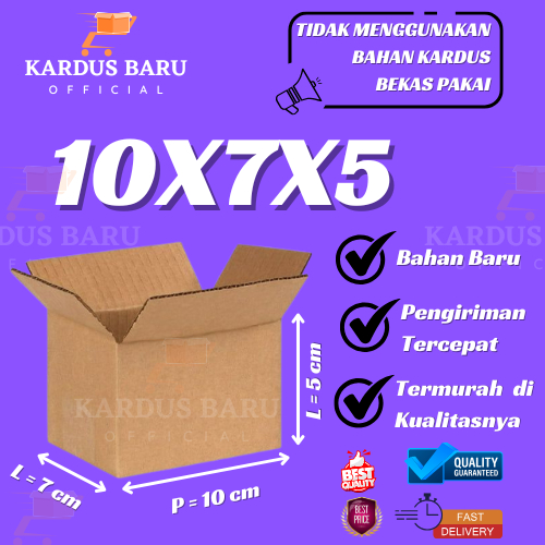 

Kardus 10x7x5 | Kardus Kecil | Packing Aksesoris | Box Corrugated B Flute Tebal dan Kuat | Kardus Packing Online