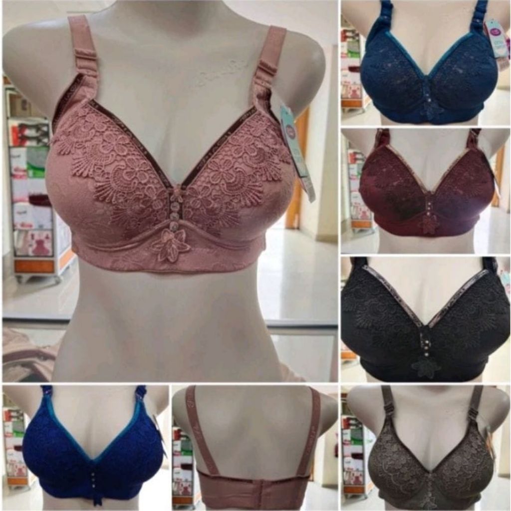 PROMO TERMURAH BH Piaoli PL933/PL913/PL333/PL7777 Cup B Kait 3 size 36-46/ Bra wanita Busa tanpa kaw