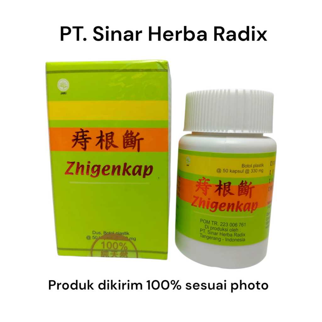 Zhigenkap Zhi Gen Duan 50 Kapsul - Obat Herbal Wasir Ambien Herbal Cina
