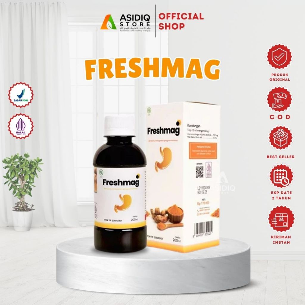 FRESHMAG 200ml Fresmag Madu Lambung Presmag Obat Herbal Maag Gerd Asam Lambung Mual Original