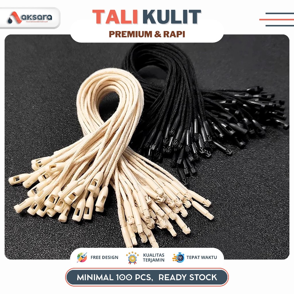 

Ready Stock 100 PCS TALI HANGTAG Tali hangtag aestetik tali hangtag cream tali hangtag Loop Pin