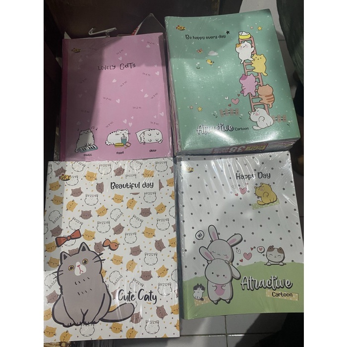 

bib Buku Tulis Kiky 38 Lembar - 1 Pack Isi 10 Buku, Praktis dan Berkualitas