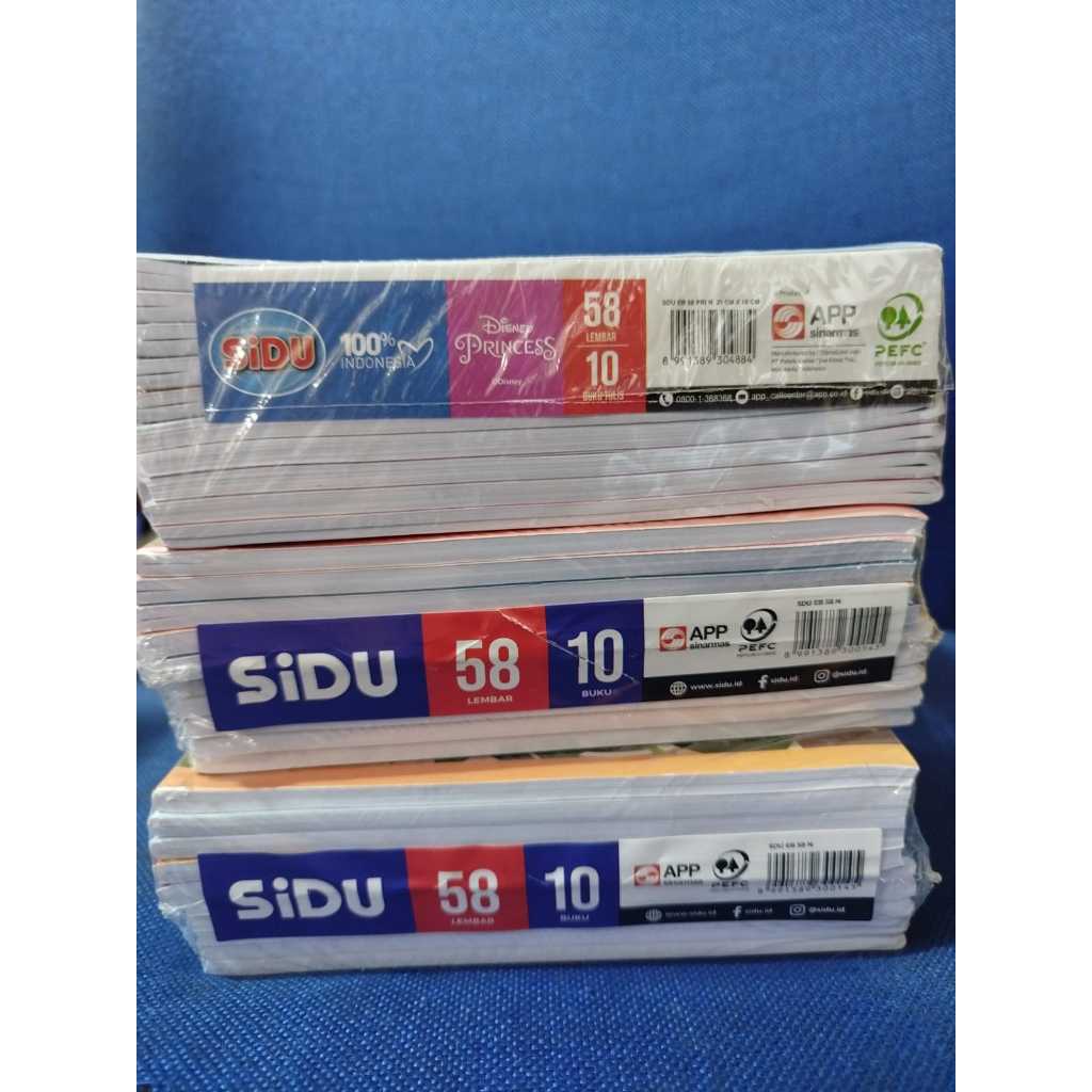 

Buku Tulis Sidu 58 Lembar - 1 Pack Isi 10 Buku, Solusi Menulis Sehari-hari (WAJIB MEMBACA DESKRIPSI