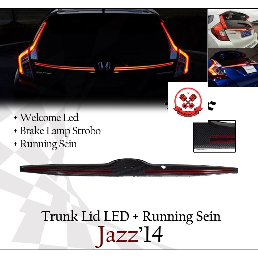 Trunklid Led + Running Sein Jazz 2014 Gk5 Trunk Lid Jazz 2014 - 2020 gk5 Wellcome led