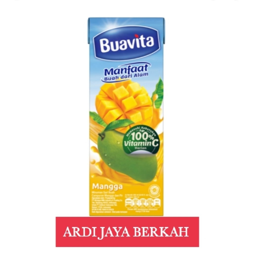 

Buavita Minuman jus buah Asli 245ml Rasa Mangga